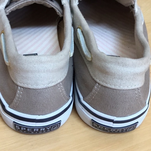 Sperry Top-Sider boat shoes. Khaki and tan. Women’s size 6.5 - Picture 4 of 15